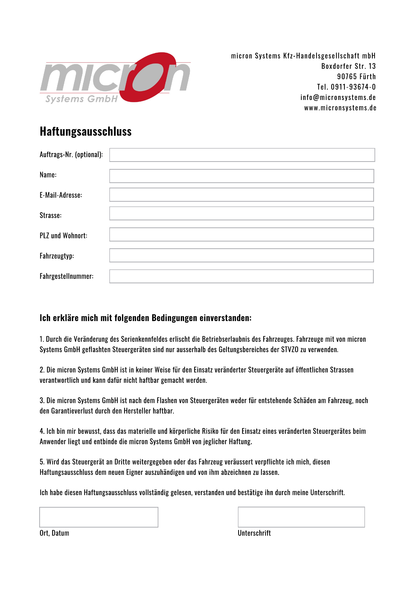 Haftungsausschluss
