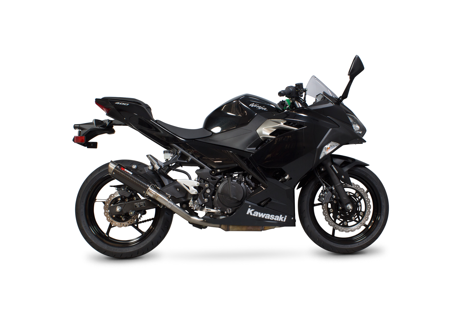 Scorpion RP-1 GP Auspuff für Kawasaki Ninja 400 Motorräder