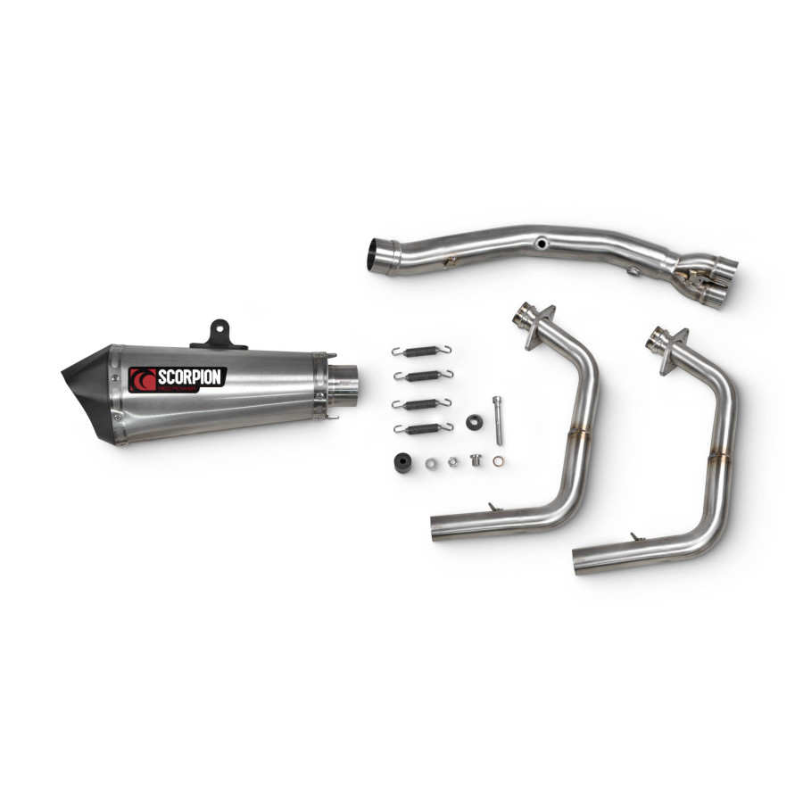 Scorpion Serket Taper Komplettanlage für Kawasaki Ninja 400 2018-2023 Motorrad!