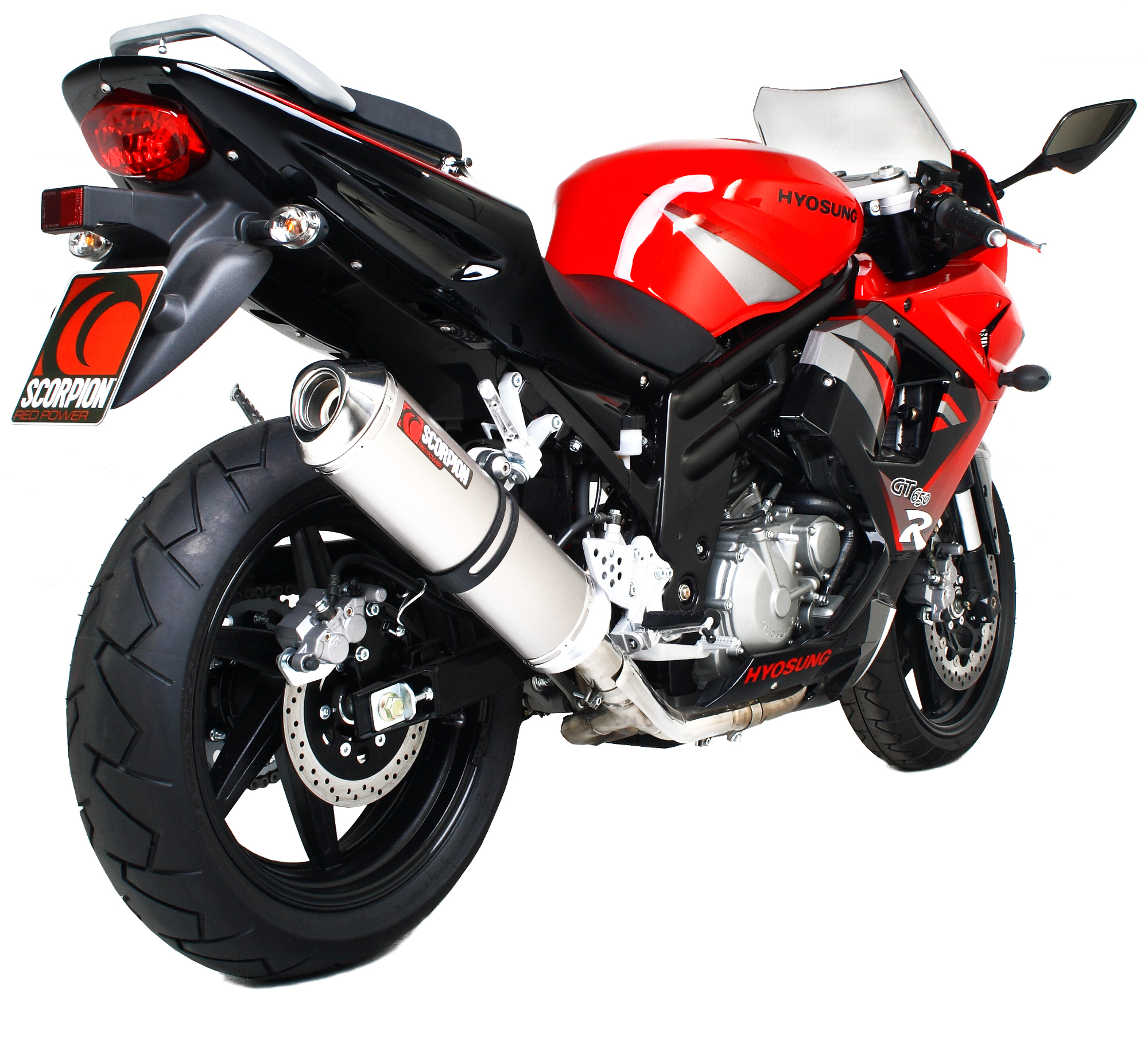 Scorpion Factory Auspuff für Hyosung GT 650 R / S 2006-2017 Motorräder