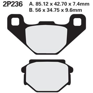 Nissin Bremsbelagsatz für KTM LC-4 EXC 500 (für Brembo) 90-91 LC-4 MX 500 (Etrier Brembo) 90-91 LC4