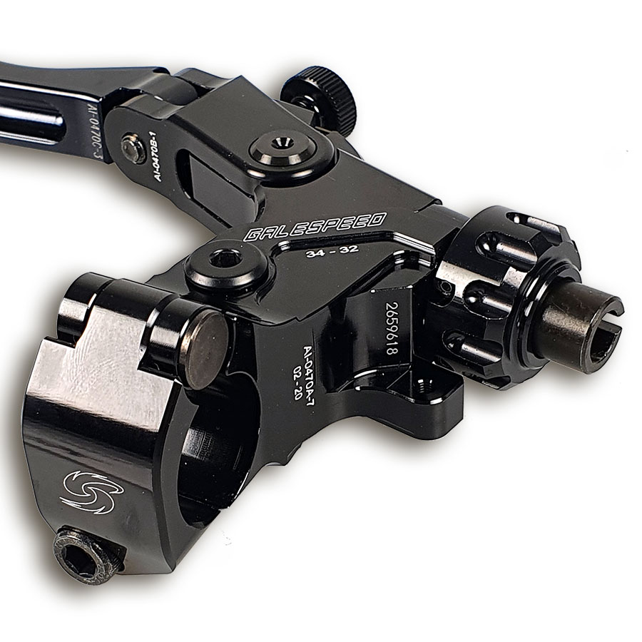 Halteklemme ohne Speigelhalter der Galespeed Kupplungsarmatur universal mit 32/34 mm Hebelverhältnis ohne Spiegelgewinde mit Standardhebel