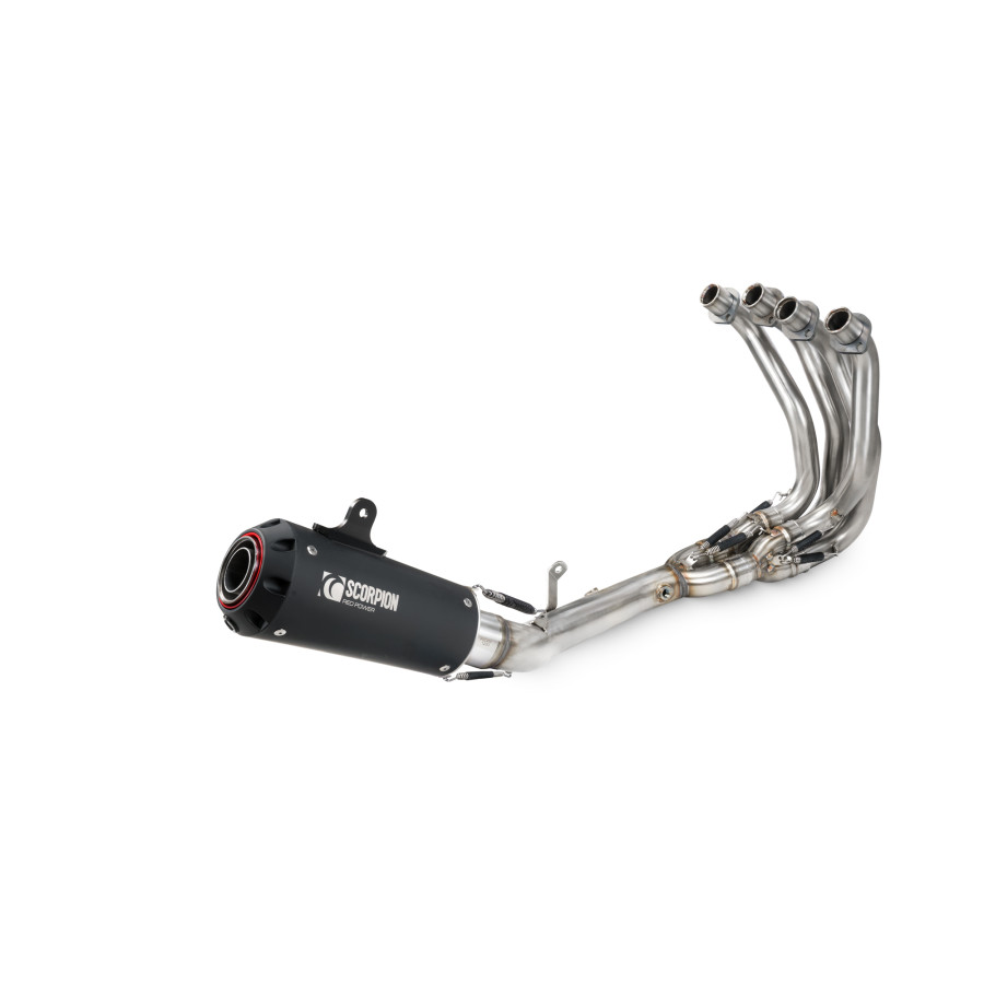 Scorpion Red Power Komplettanlage für Kawasaki ZX 4 RR 2023-2024 Motorräder