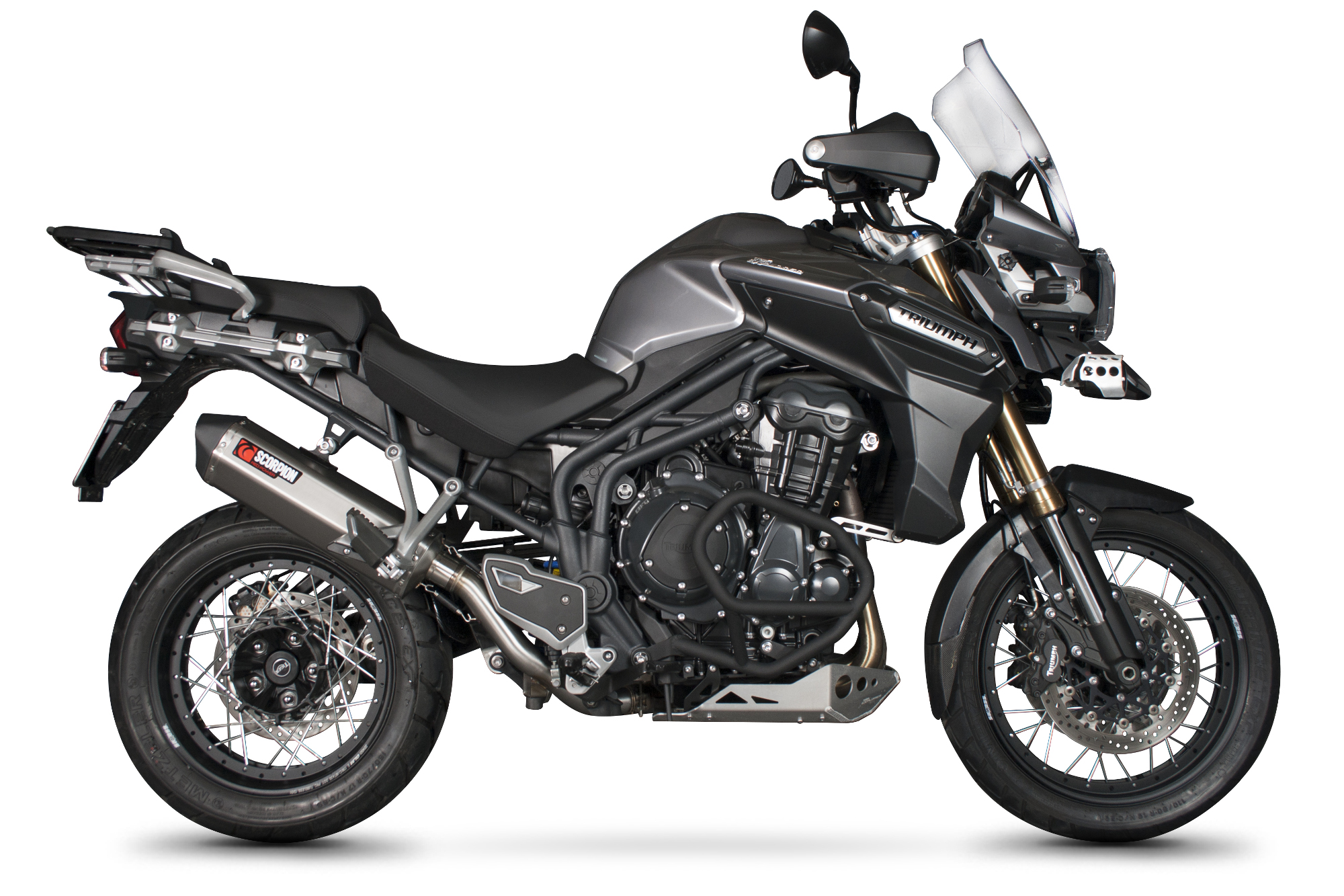Scorpion Serket Parallel Auspuff für Triumph Tiger 1200 Explorer 2012-2015 Motorräder