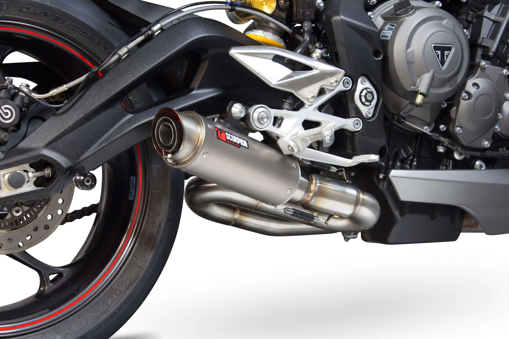 Scorpion RP-1 GP Auspuff für Triumph Street Triple 765 R / S / RS 2017-2019 Motorräder