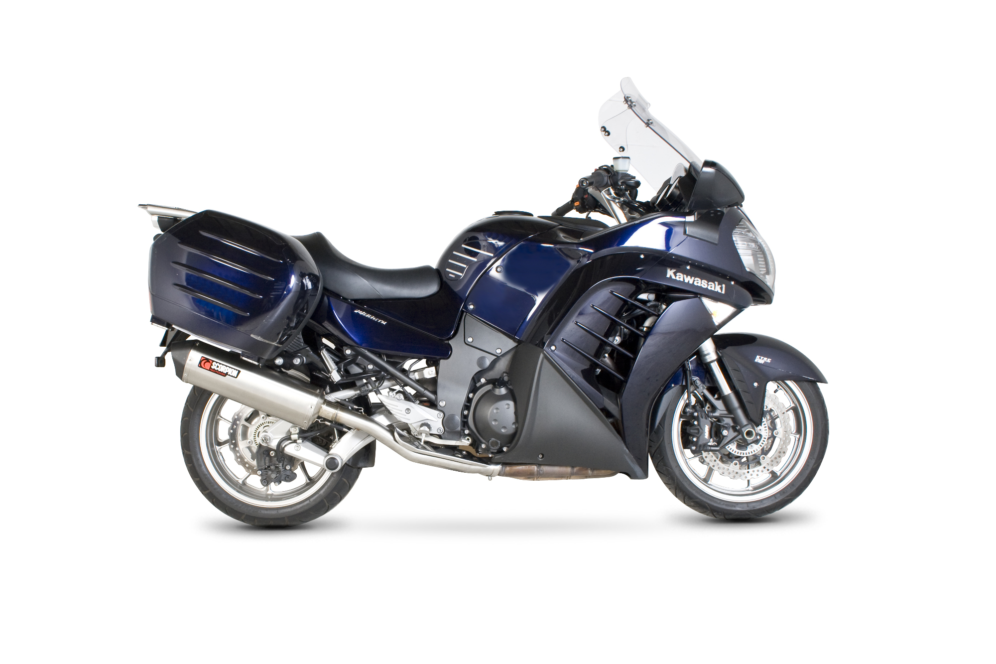 Scorpion Serket Parallel Auspuff für Kawasaki GTR 1400 2007-2018 Motorräder