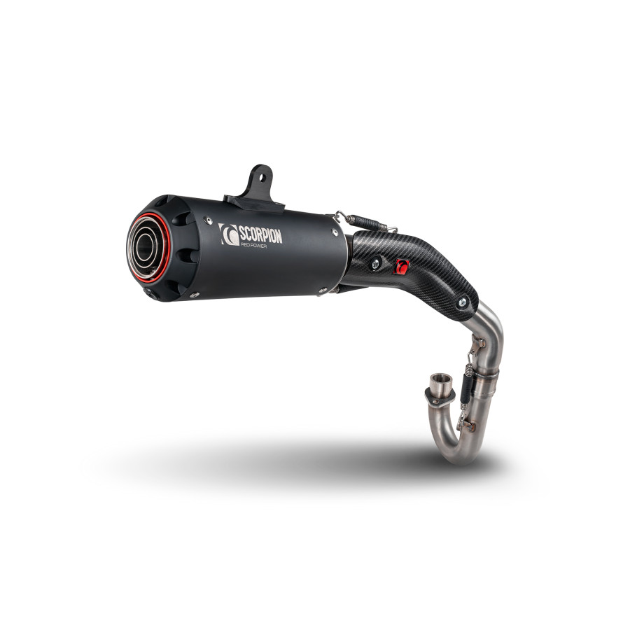 Scorpion Red Power Komplettanlage für Honda Monkey 125 2025 MotorräderScorpion Red Power Komplettanlage für Honda Monkey 125 2025 Motorräder