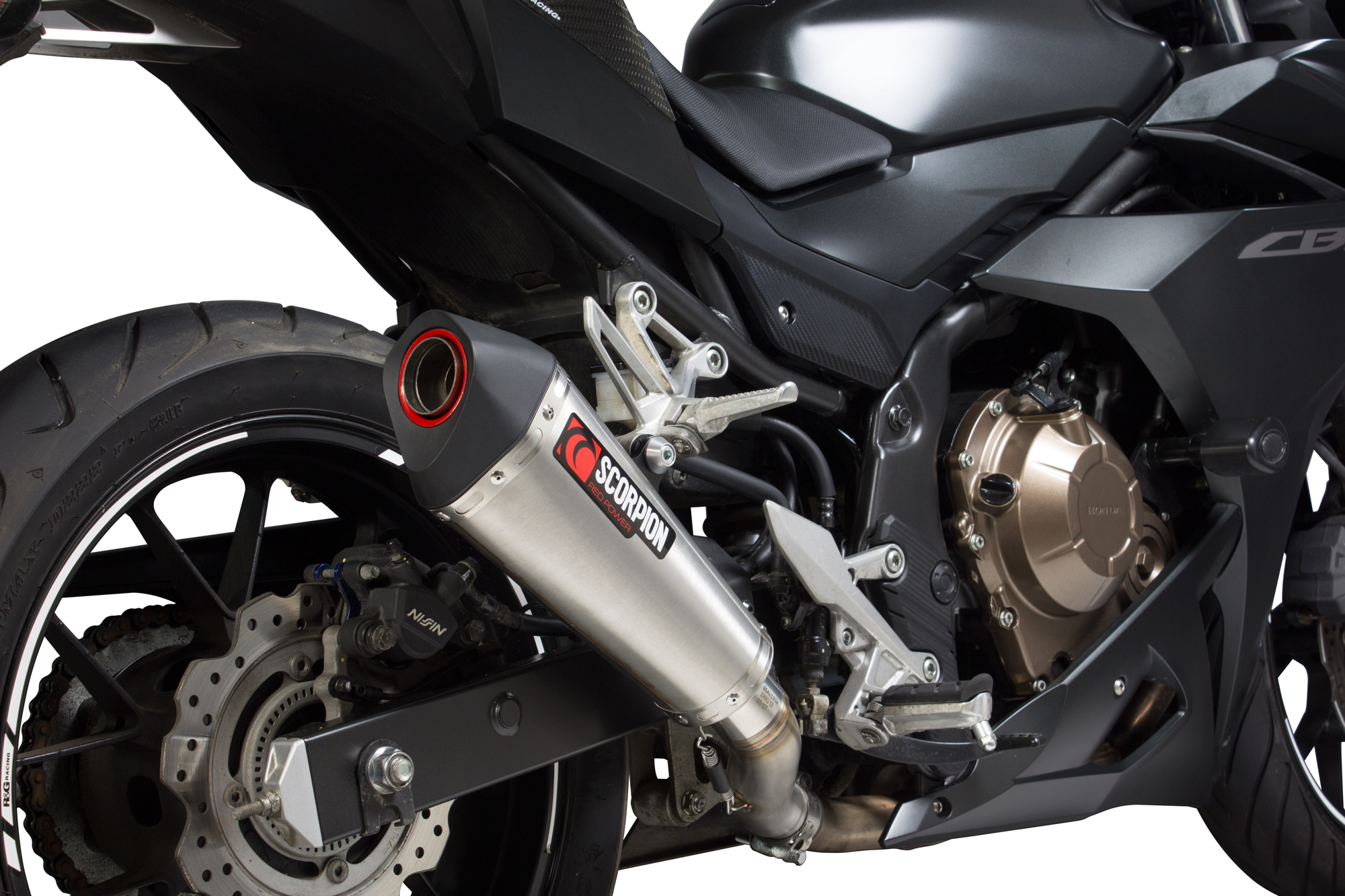 Scorpion Serket Taper Auspuff für Honda CBR 500 R 2017-2018 Motorräder