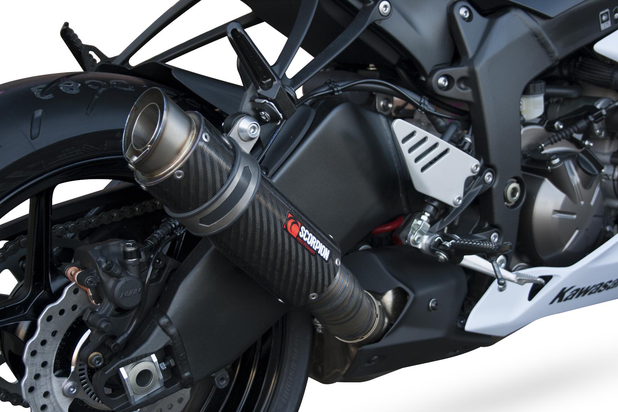 Scorpion RP-1 GP Auspuff für Kawasaki ZX 6 R / ZX 636 2013-2016 Motorräder