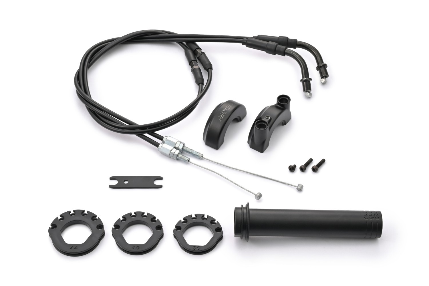 Daytona Kurzhubgasgriff universal für 22 mm Lenker mit 900 mm langen Zügen