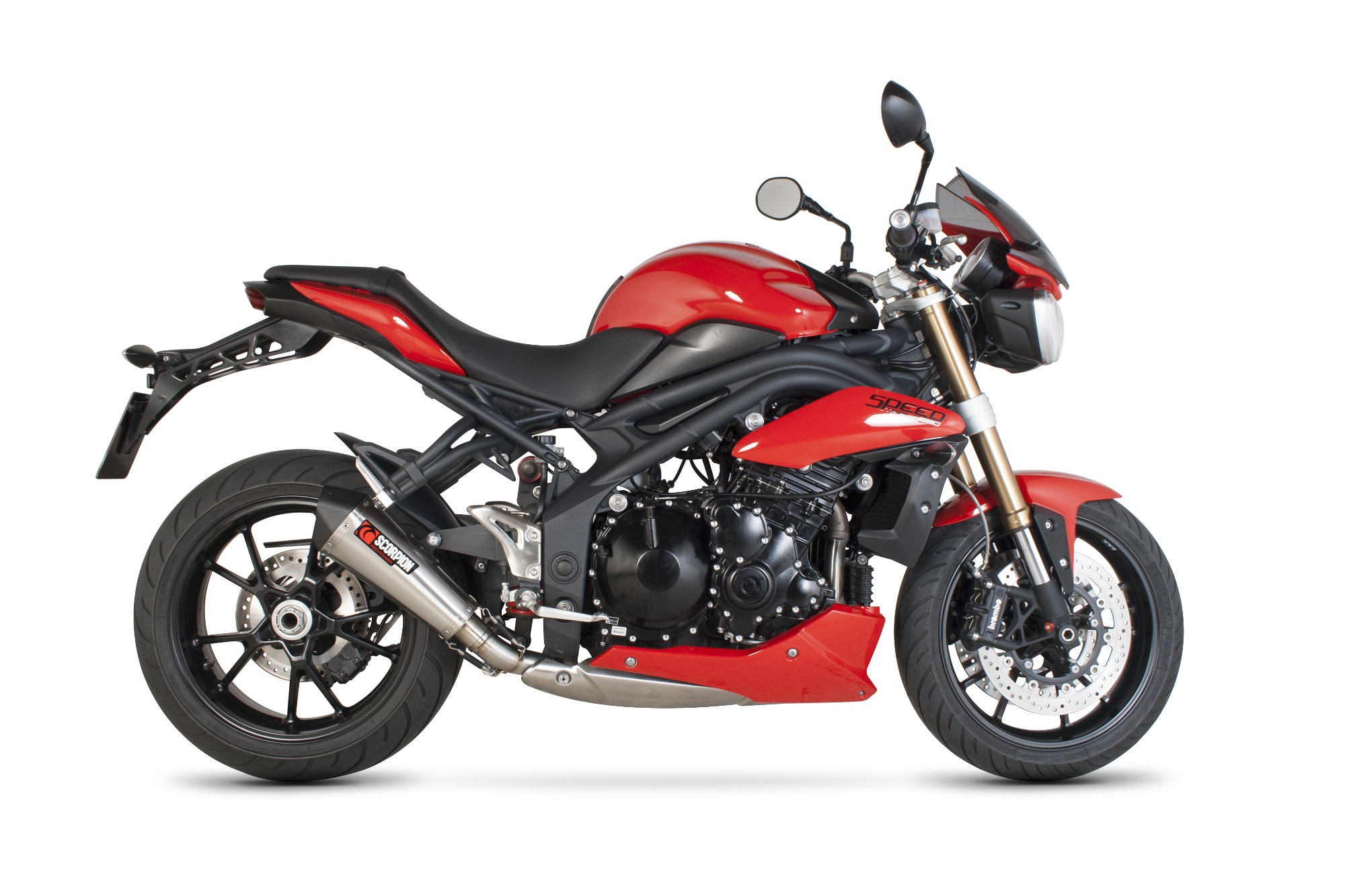 Scorpion Serket Taper Auspuff für Triumph Speed Triple 1050 2011-2015 Motorräder