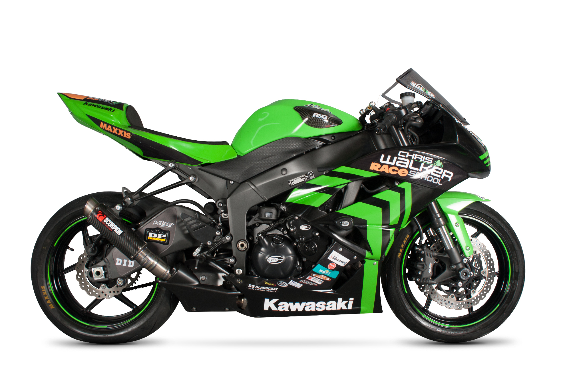 Scorpion RP-1 GP Auspuff für Kawasaki Ninja ZX 6 R 2009-2012 Motorräder