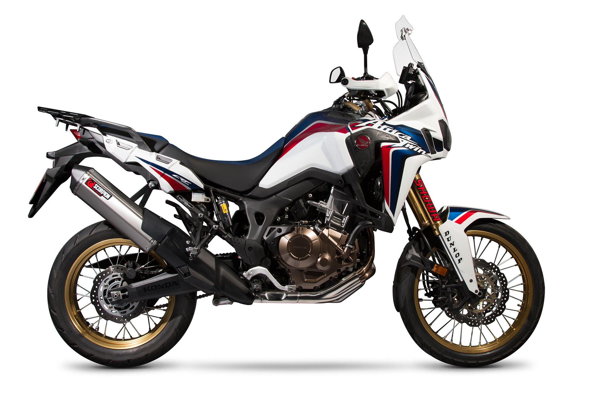 Scorpion Serket Parallel Auspuff für Honda CRF 1000 L Africa Twin 2015-2019 Motorräder