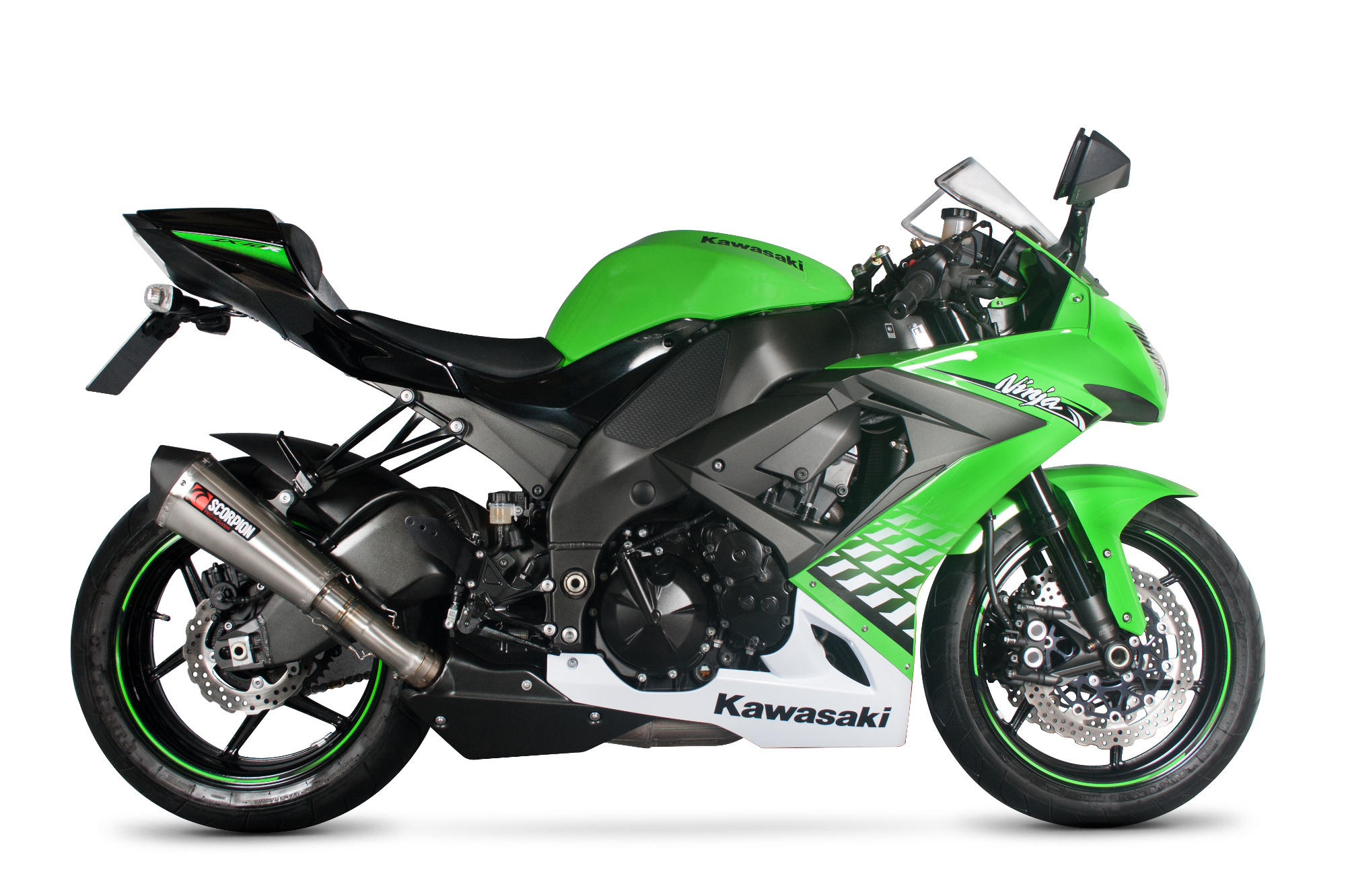 Scorpion Serket Taper Auspuff für Kawasaki Ninja ZX 10 R 2008-2010 Motorräder