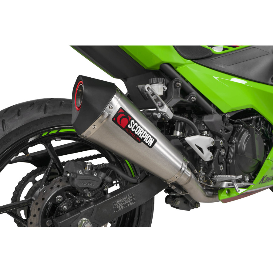 Scorpion Serket Taper Komplettanlage für Kawasaki Ninja 400 / 250 2018-2023 Motorrad!