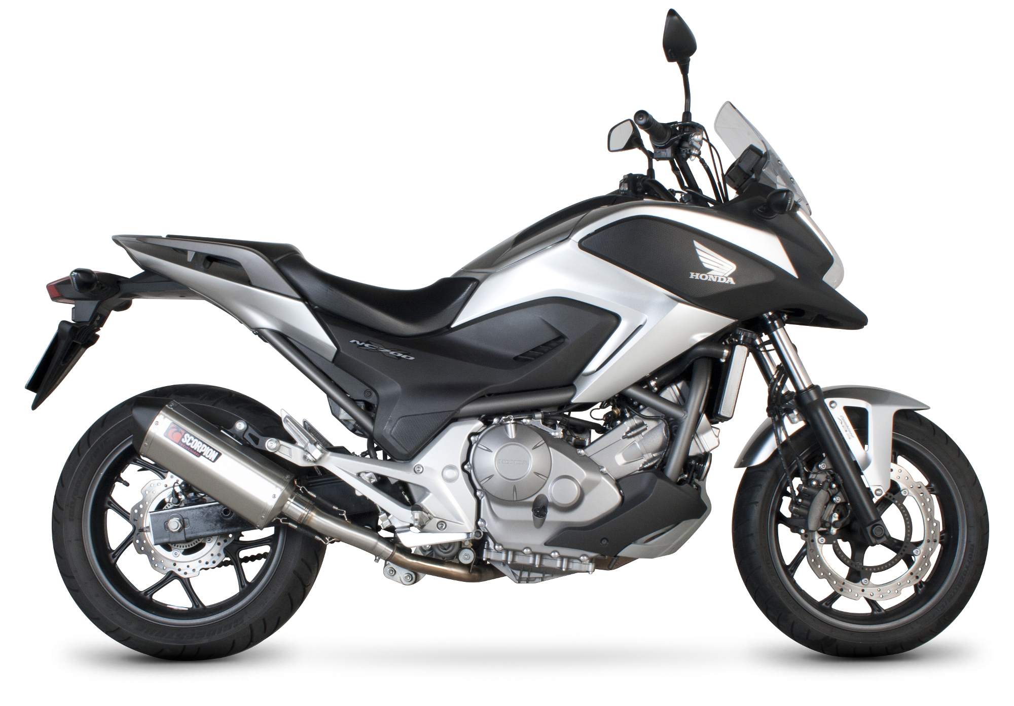 Scorpion Serket Parallel Auspuff für Honda NC 700 S / X 2012-2013 Motorräder