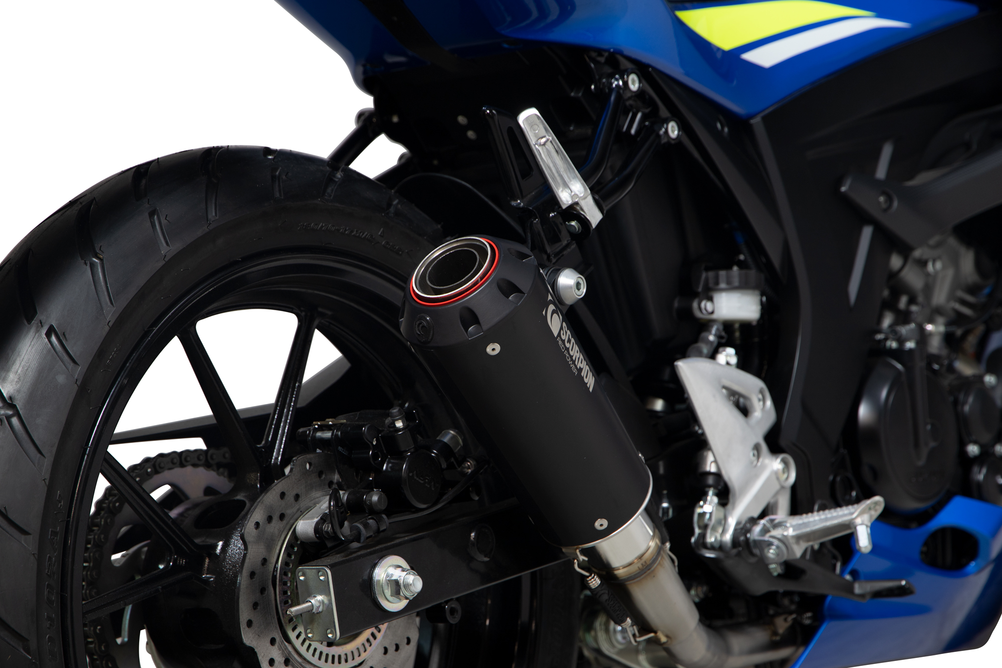Scorpion Red Power Komplettanlage für Suzuki GSX S 125 / 150 2017-2020 Motorräder