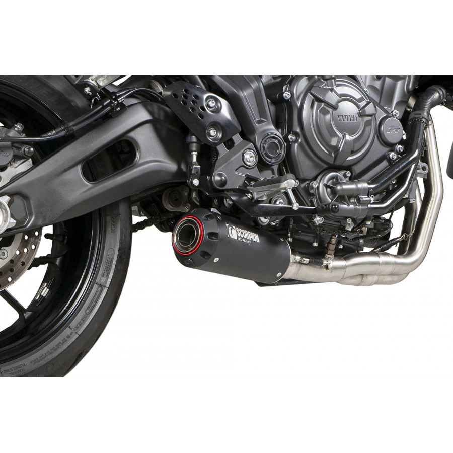 Scorpion Red Power Komplettanlage für Yamaha MT 07 2022 Motorräder