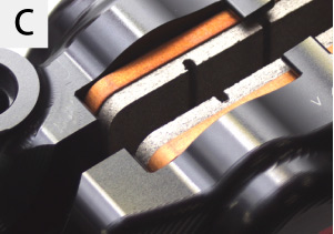 Gale Speed Bremssattel unten