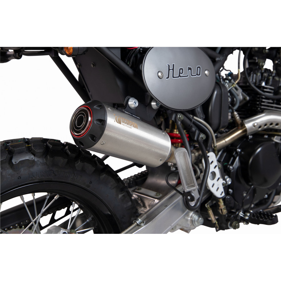 Scorpion Red Power Auspuff für Bullit Hero 125 2017-2021 Motorräder