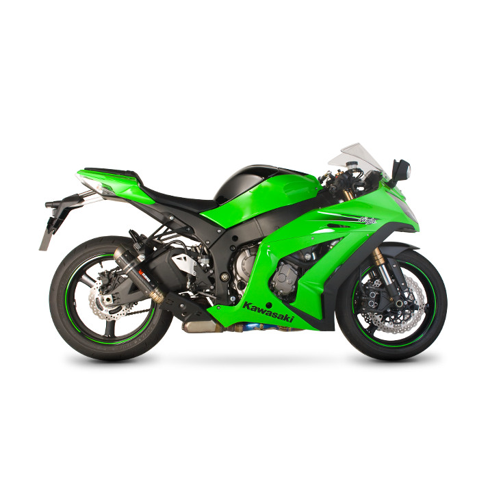 Scorpion RP-1 GP Auspuff für Kawasaki Ninja ZX 10 R 2011-2015 seitlich