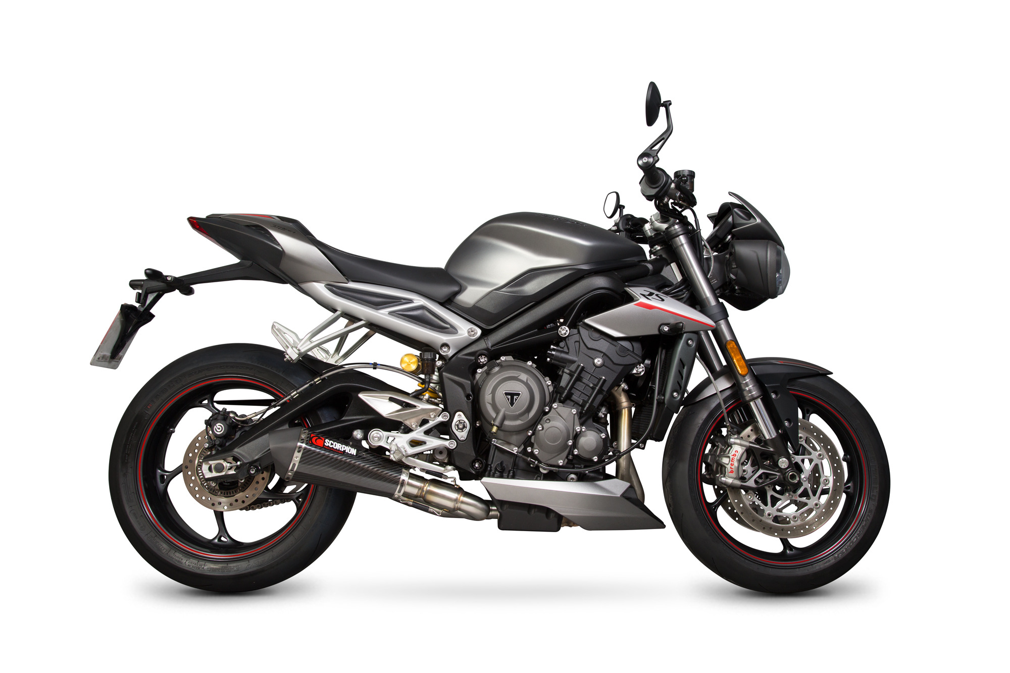 Scorpion Serket Taper Auspuff für Triumph Street Triple 765 R / S / RS 2017-2019 Motorräder