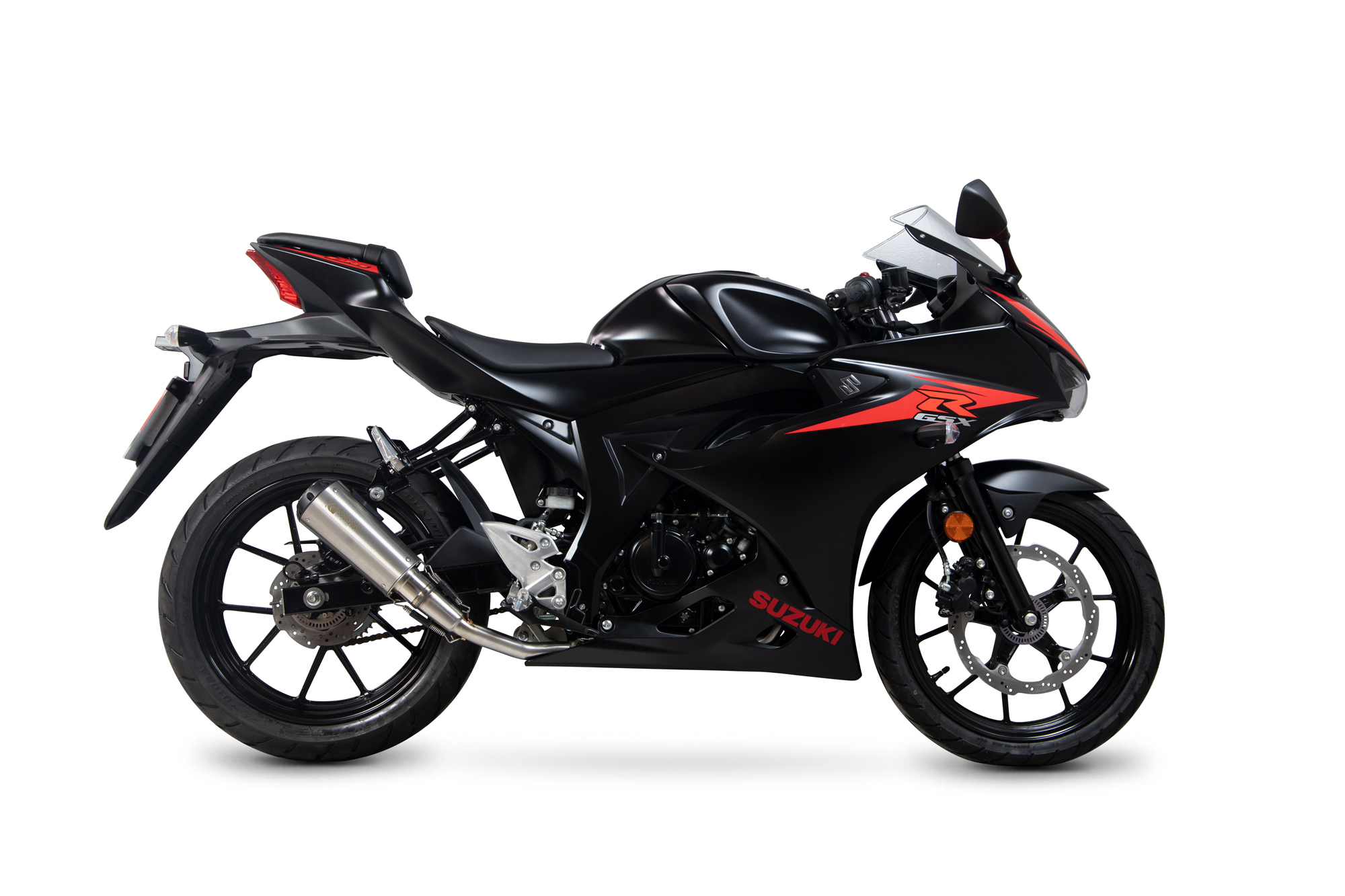 Scorpion Red Power Komplettanlage für Suzuki GSX R 125 / 150 2017-2020 Motorräder