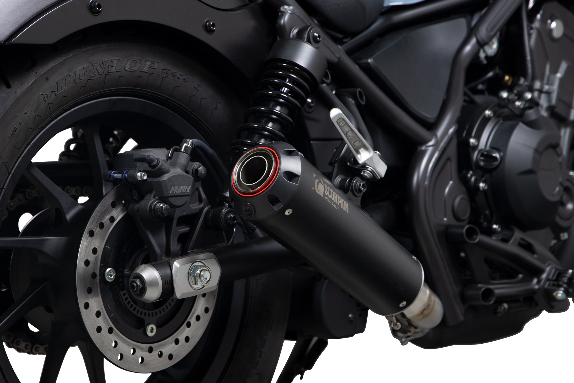 Scorpion Red Power Auspuff für Honda CMX 500 Rebel