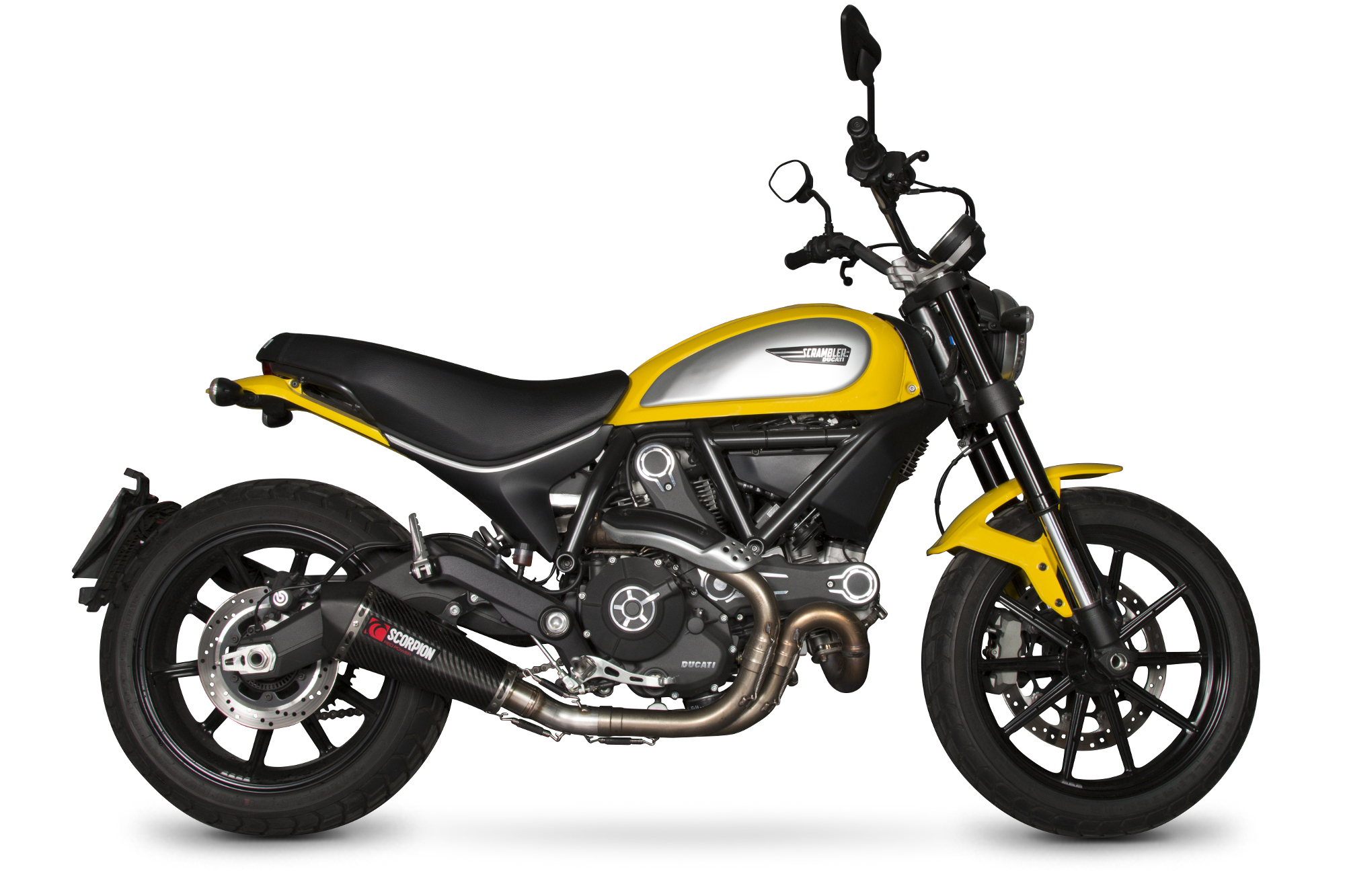 Scorpion Serket Taper Auspuff für Ducati Scrambler 800