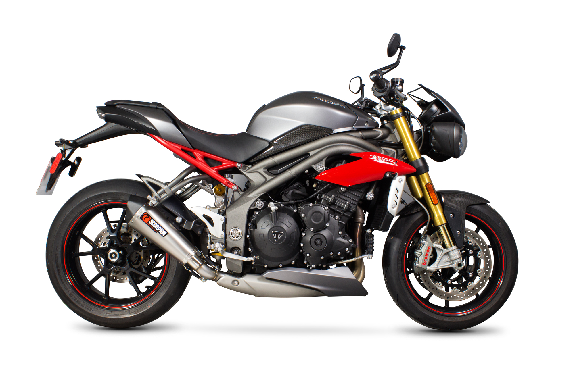 Scorpion Serket Taper Auspuff für Triumph Speed Triple 1050 2016-2017 Motorräder