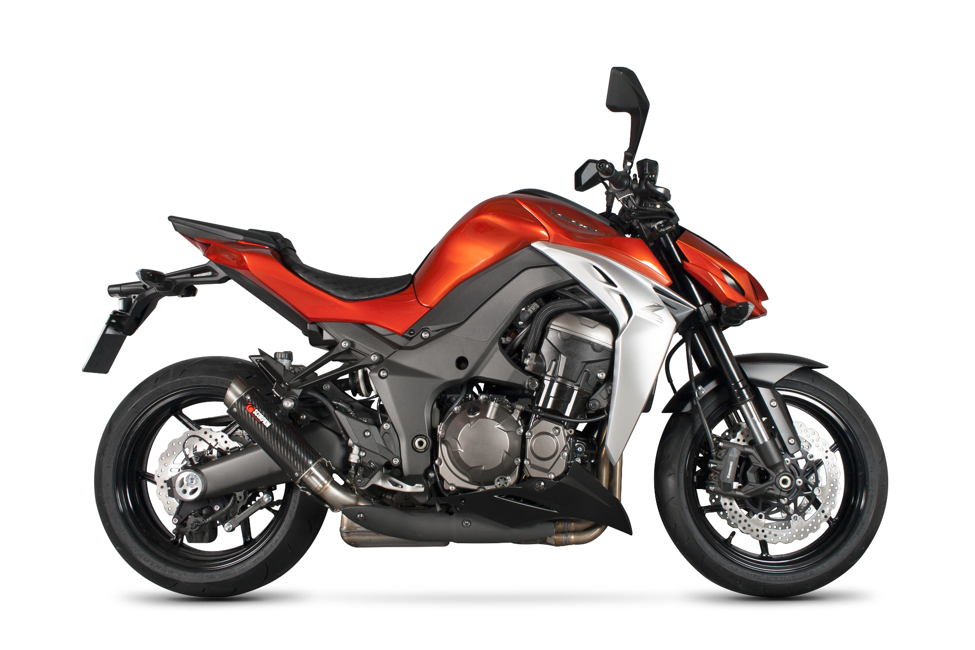 Scorpion RP-1 GP Auspuffanlage für Kawasaki Z 1000 2014-2016 seitlich