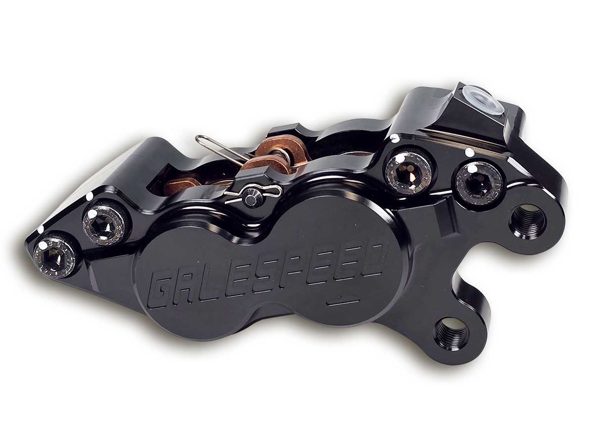Gale Speed Billet Axialbremszange rechts 40 mm Aufnahme  34/30 mm Kolben schwarz
