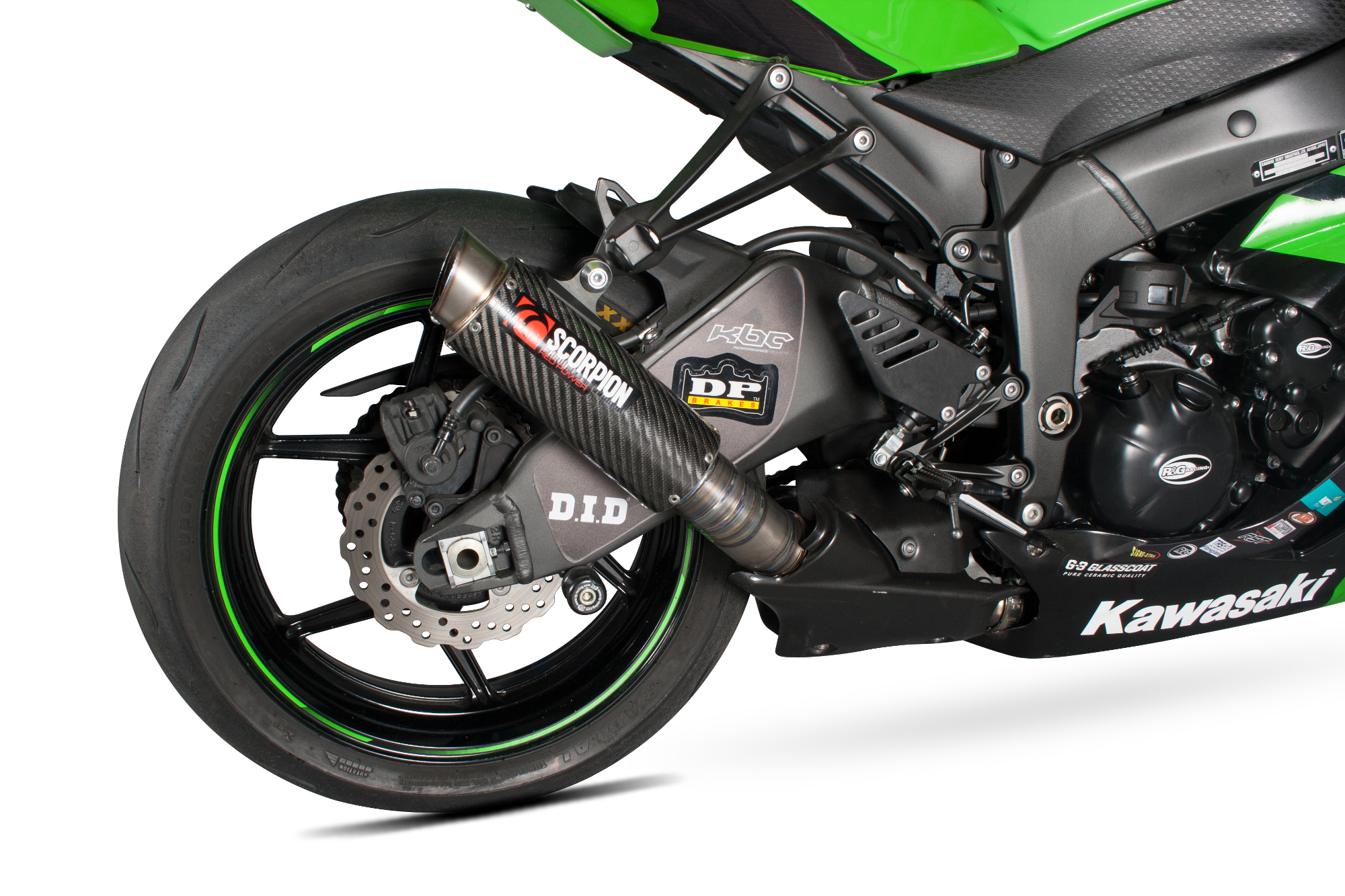 Scorpion RP-1 GP Auspuff für Kawasaki Ninja ZX 6 R 2009-2012 Motorräder