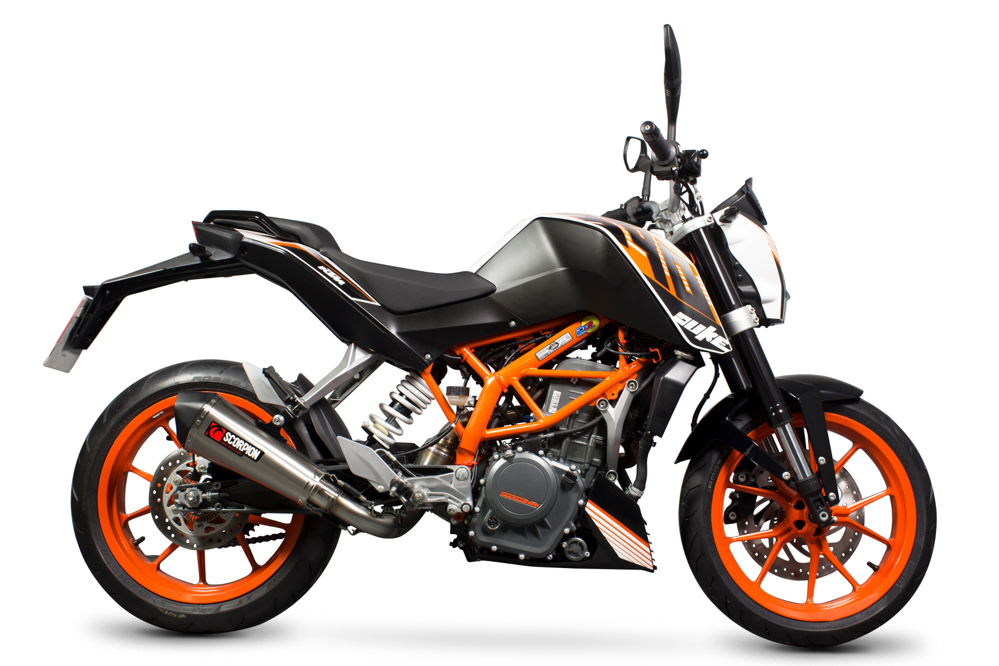 Scorpion Serket Taper 3/4 System in für KTM Duke 390 2013-2016 Motorräder
