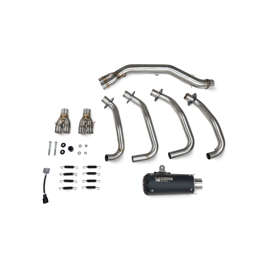 Scorpion Red Power Komplettanlage für Kawasaki ZX 4 RR 2023-2024 Motorräder