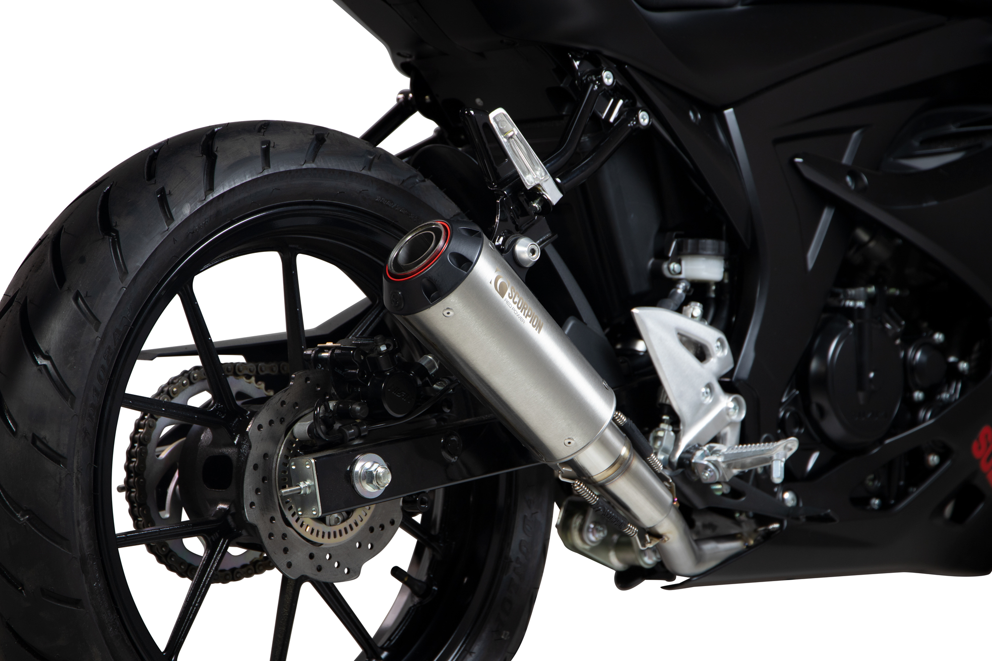 Scorpion Red Power Komplettanlage für Suzuki GSX R 125 / 150 2017-2020 Motorräder