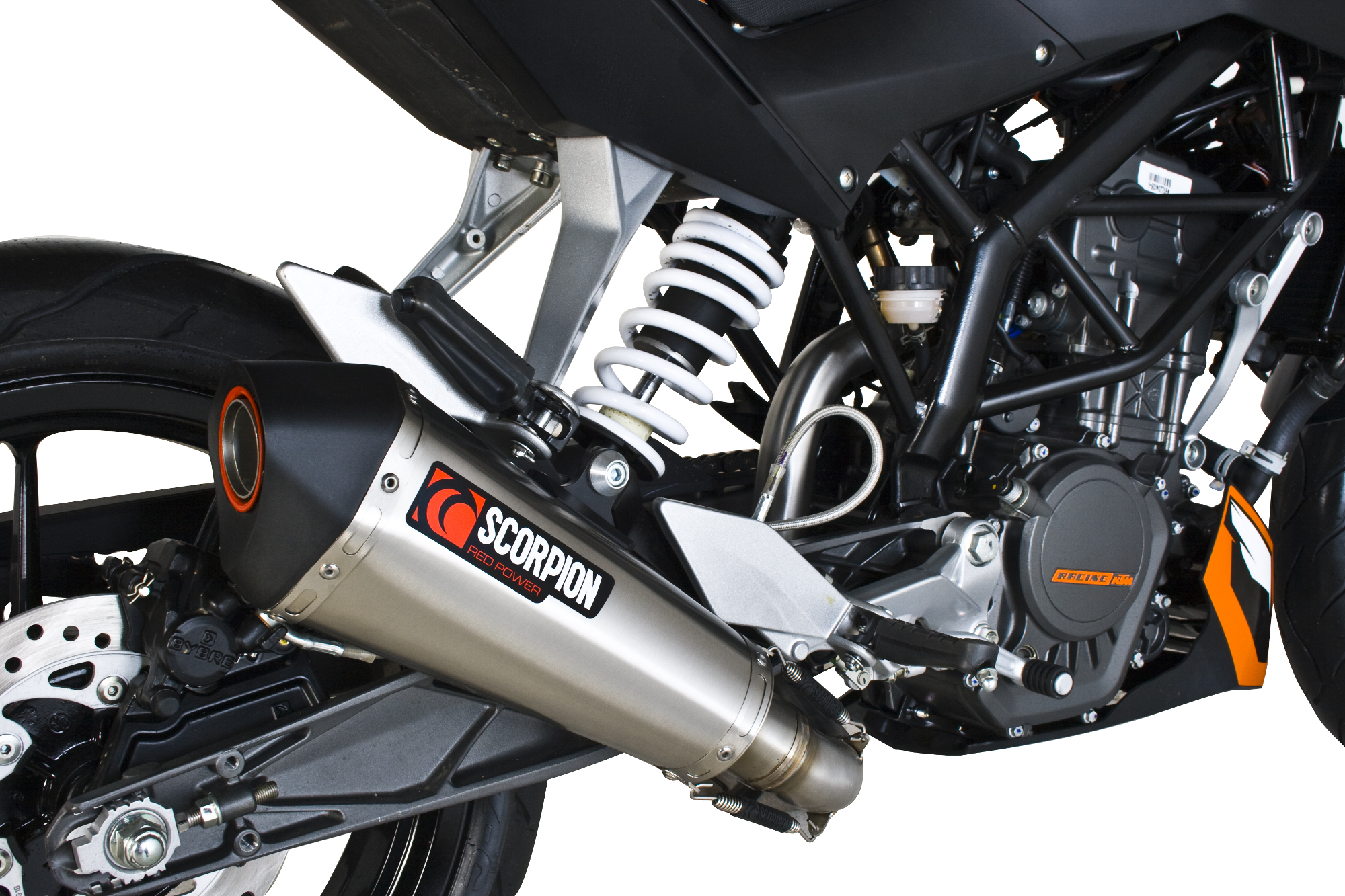 Scorpion Serket Taper Auspuff für KTM Duke 125 2011-2016 / Duke 200 2012-2016  Motorräder