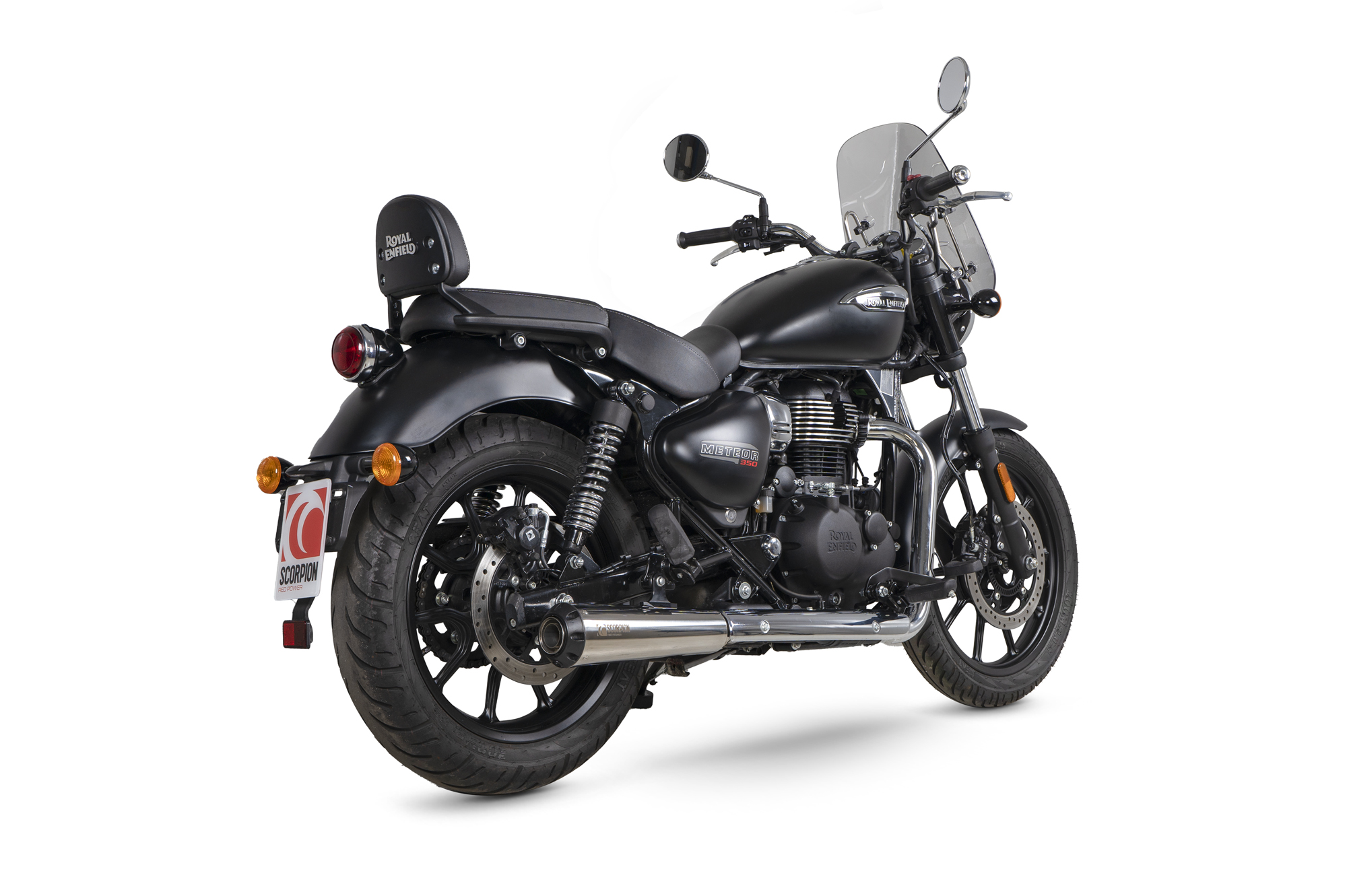 Scorpion Red Power Auspuff für Royal Enfield Meteor 350 2020-2022 Motorräder