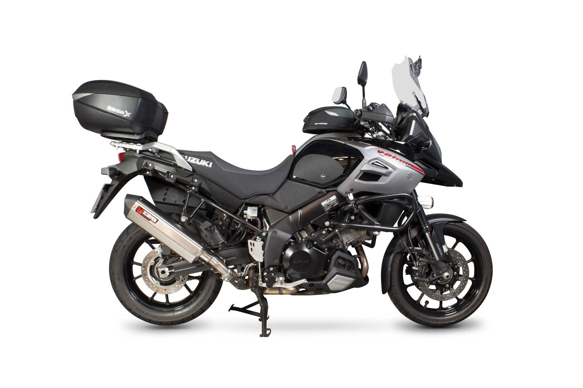Scorpion Serket Parallel Auspuff für Suzuki DL 1000 V Strom 2014-2016 Motorräder