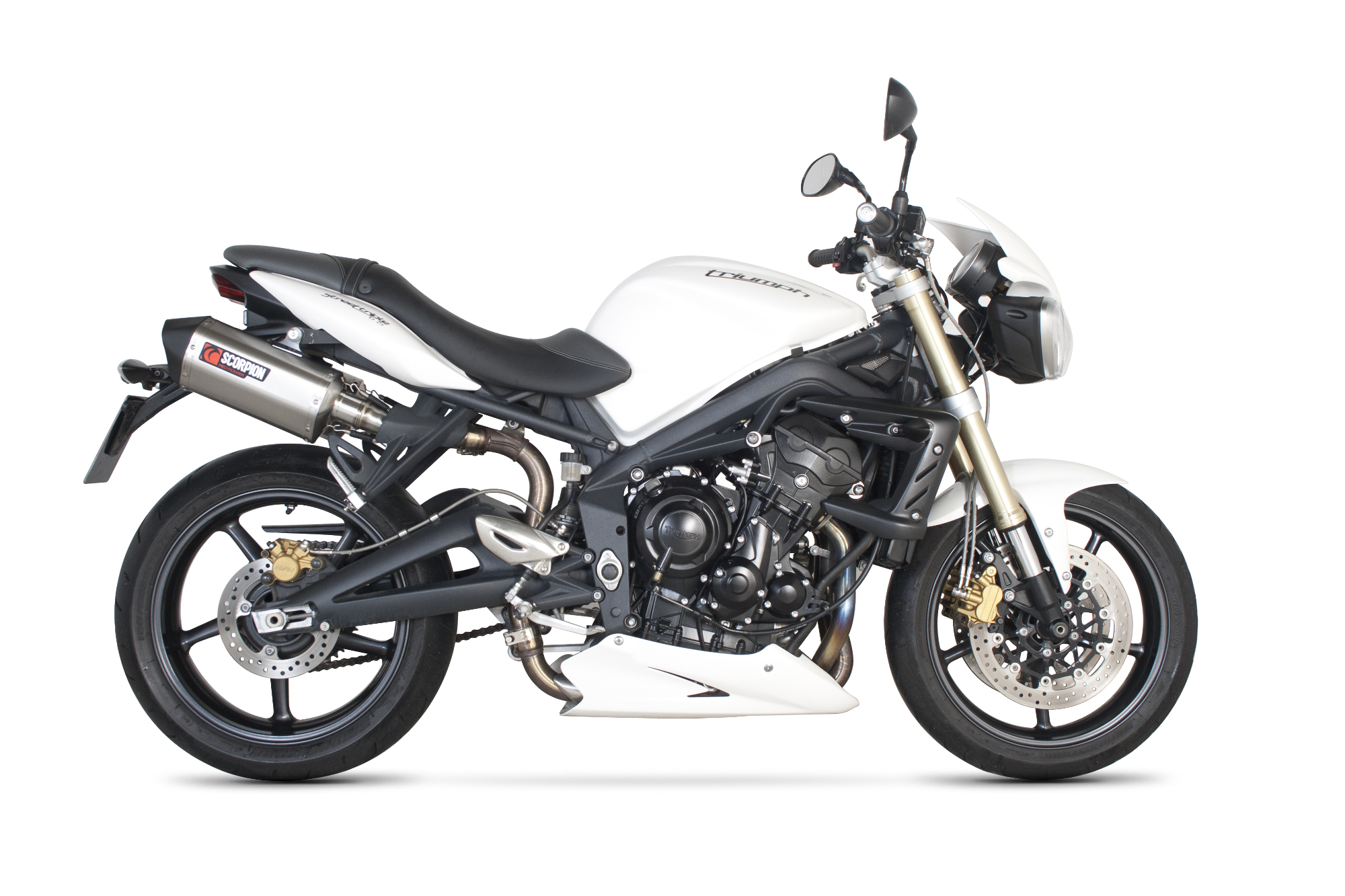 Scorpion Serket Parallel Auspuff für Triumph Street Triple 675 2007-2012 Motorräder