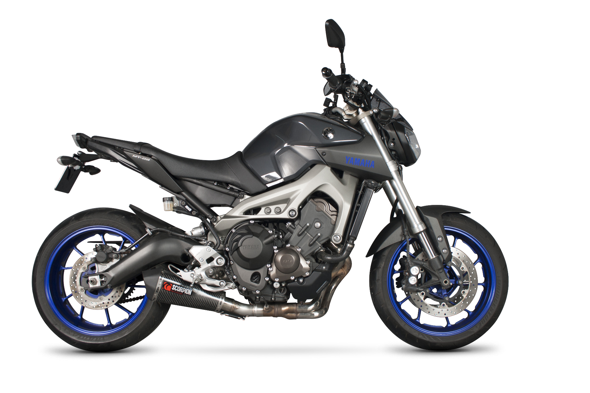Scorpion Serket Taper Auspuff für Yamaha MT 09 2013-2020 / MT 09 SP 2018-2020 Motorräder