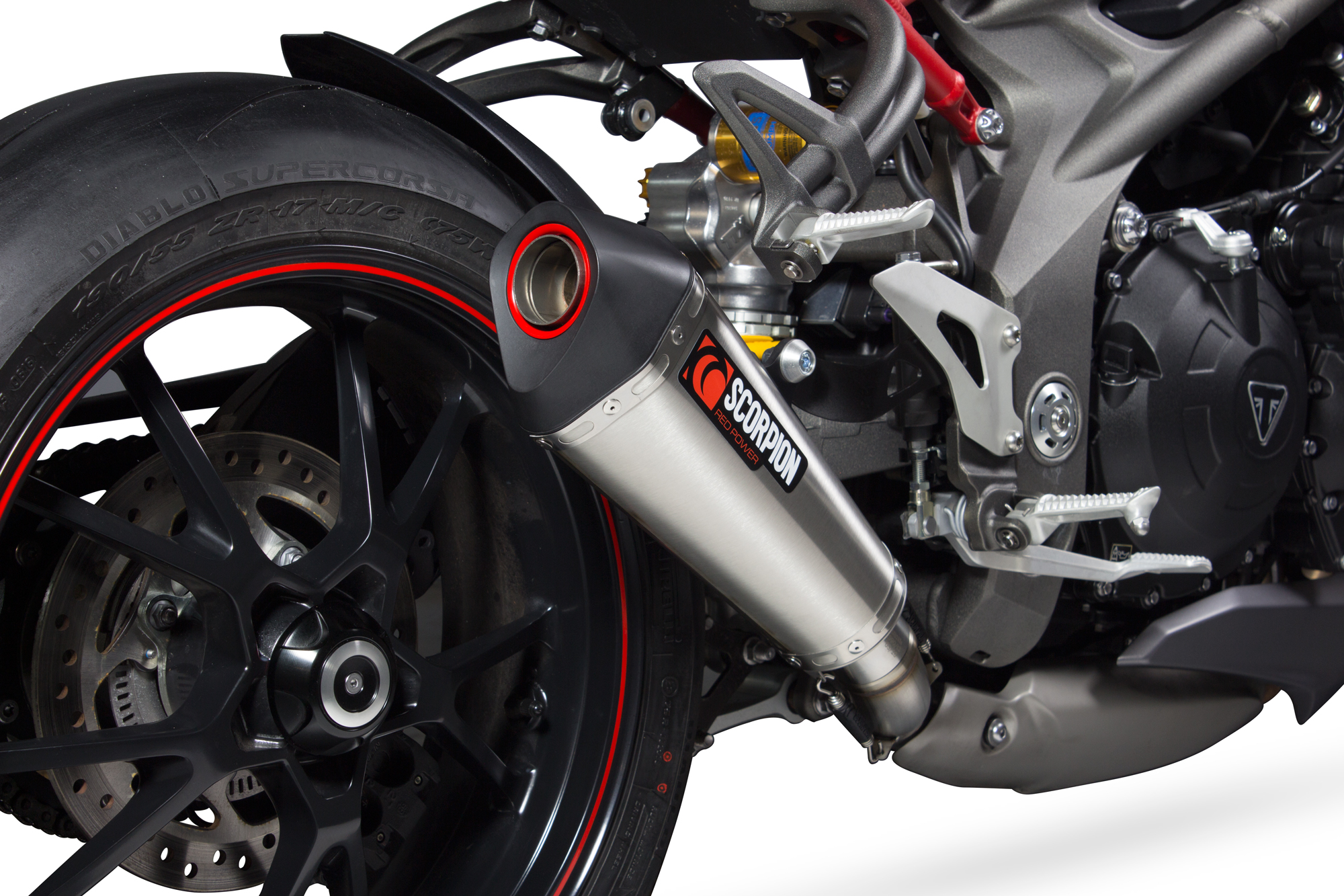 Scorpion Serket Taper Auspuff für Triumph Speed Triple 1050 2016-2017 Motorräder
