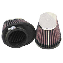 K&N Rennfilter mit 57 mm Flansch 102 mm  x 76 mm Durchmesser unten