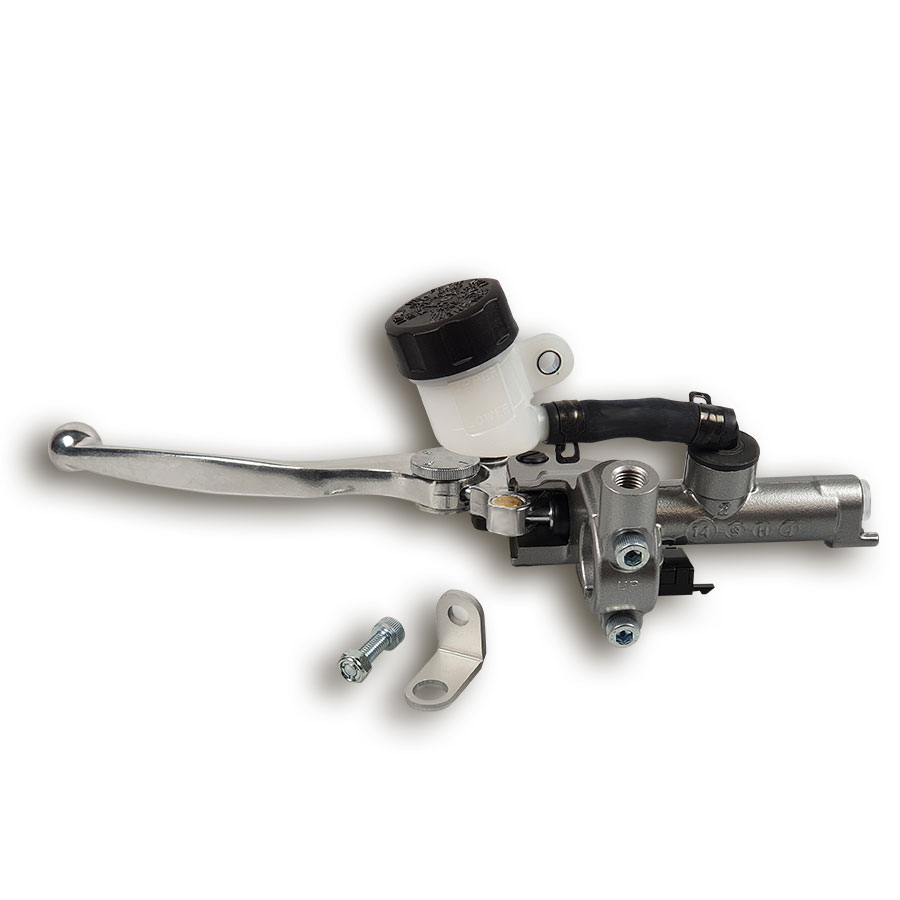 Nissin Kupplungspumpe mit 14 mm Kolbendurchmesser silber von hinten