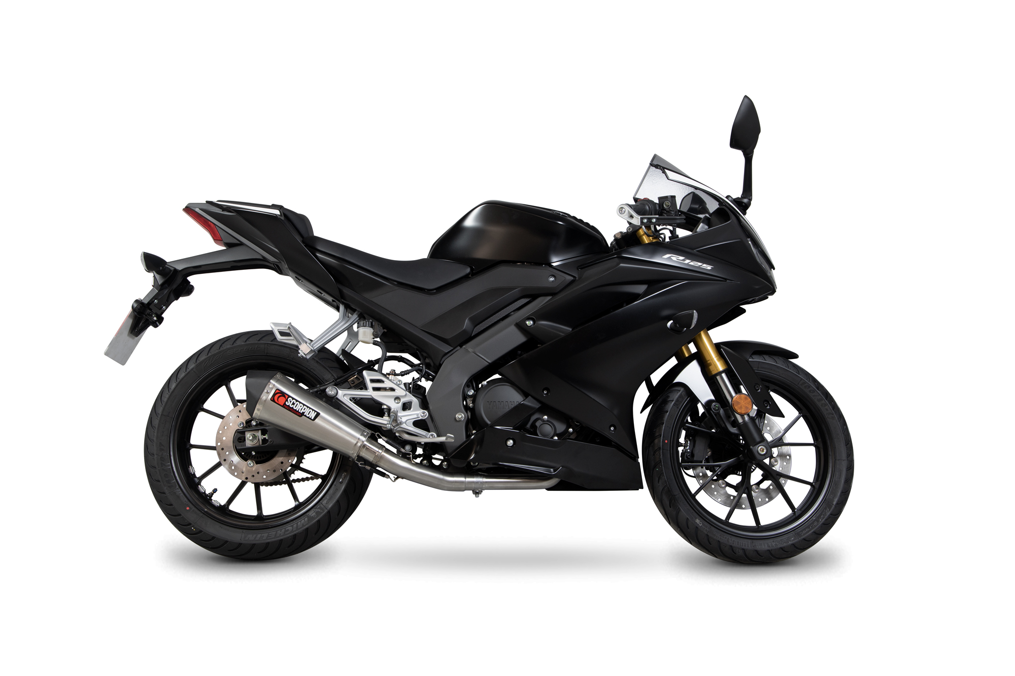 Scorpion Serket Taper Komplettanlage für Yamaha YZF R 125 / R 15 2019-2020 Motorräder