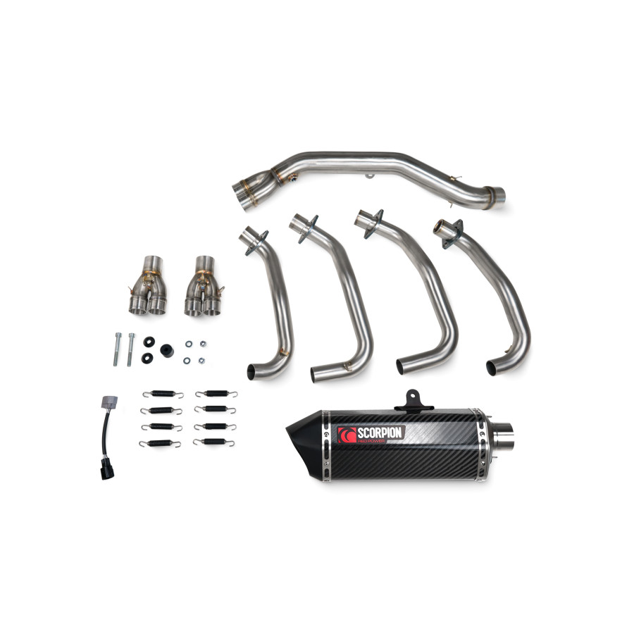 Scorpion Serket Parallel Komplettanlage für Kawasaki ZX 4 RR 2023-2024 Motorräder