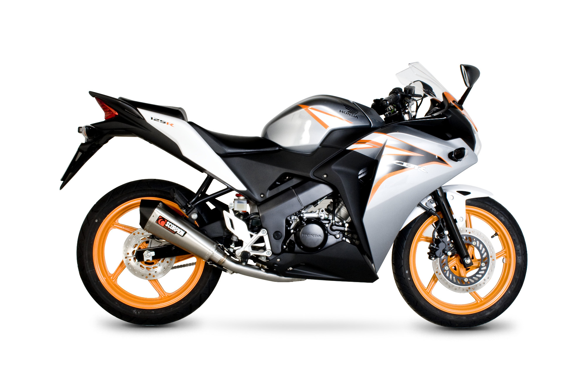 Scorpion Serket Taper Endtopf mit Krümmeranlage in für Honda CBR 125 R