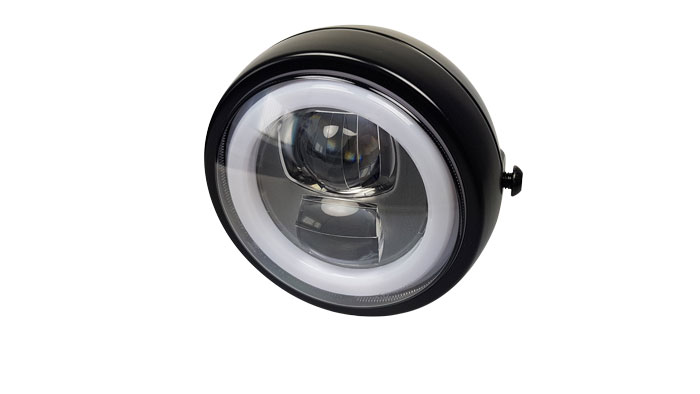 LED Motorradscheinwerfer mit nur 120 mm Durchmesser