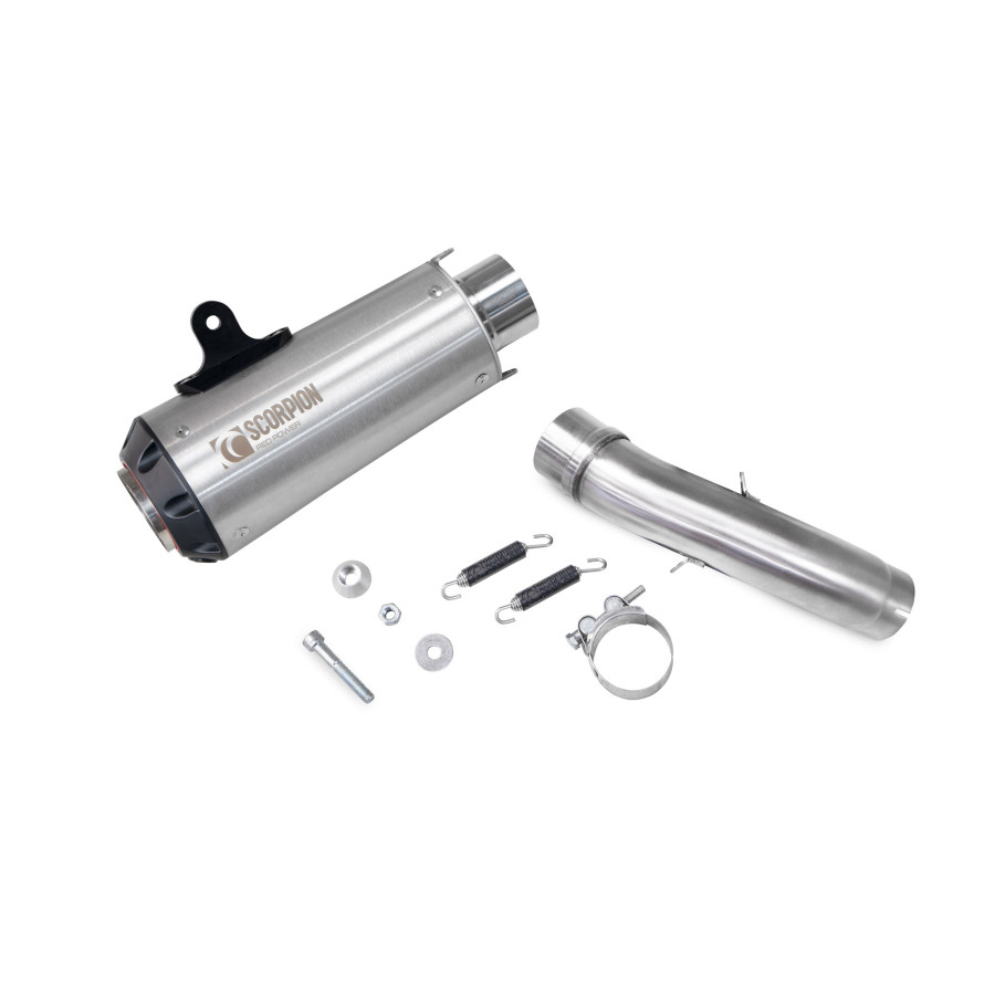 Scorpion Red Power Auspuff für KTM 125 Duke 2021-2023 Motorräder