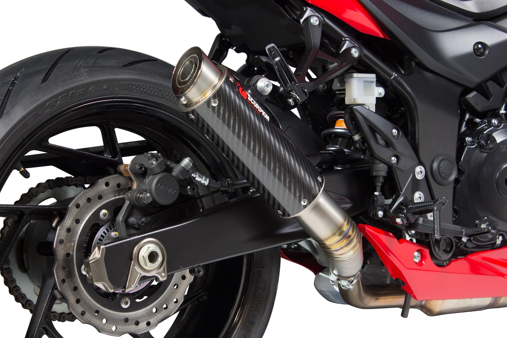 Scorpion RP-1 GP Auspuff für Suzuki GSX S 750 2017-2020 Motorräder